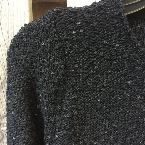 Zara Knit black sequin cardigan - size S - Picture 5 of 11